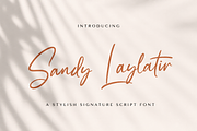 Sandy Lailyatir - Handwritten Font, a Script Font by StringLabs (Thumbnail 1 of 10)