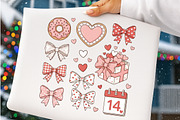 Valentine Coquette Bow Png, an Illustration by SinaCreation (Thumbnail 4 of 10)