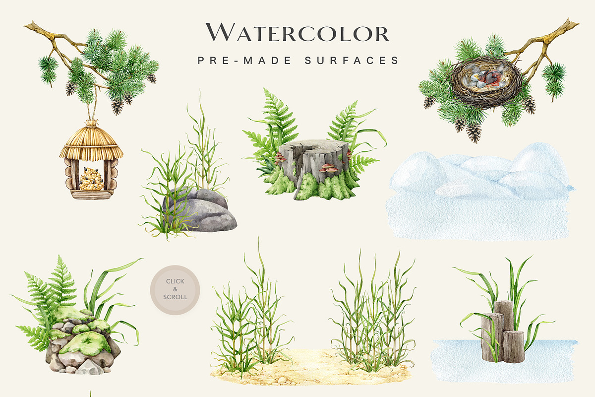 Birds Watercolor Painted Set, an Animal Illustration by AnitaPol (Photo 16 of 18)