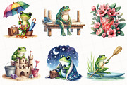 Summer Frog Sublimation Clipart, an Illustration by OK Design (Thumbnail 2 of 5)