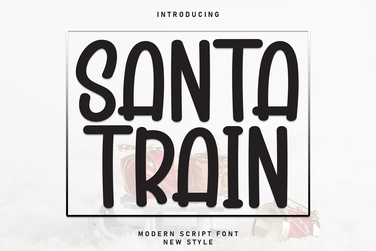Santa Train | Script Font, a Script Font by Scratchones (Photo 1 of 8)