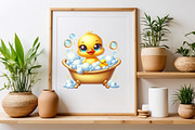 Watercolor Rubber Duck Png Clipart, a Seasonal Illustration by Craft Nest (Thumbnail 4 of 5)