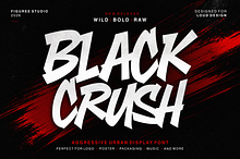 Black Crush – Aggressive Font
