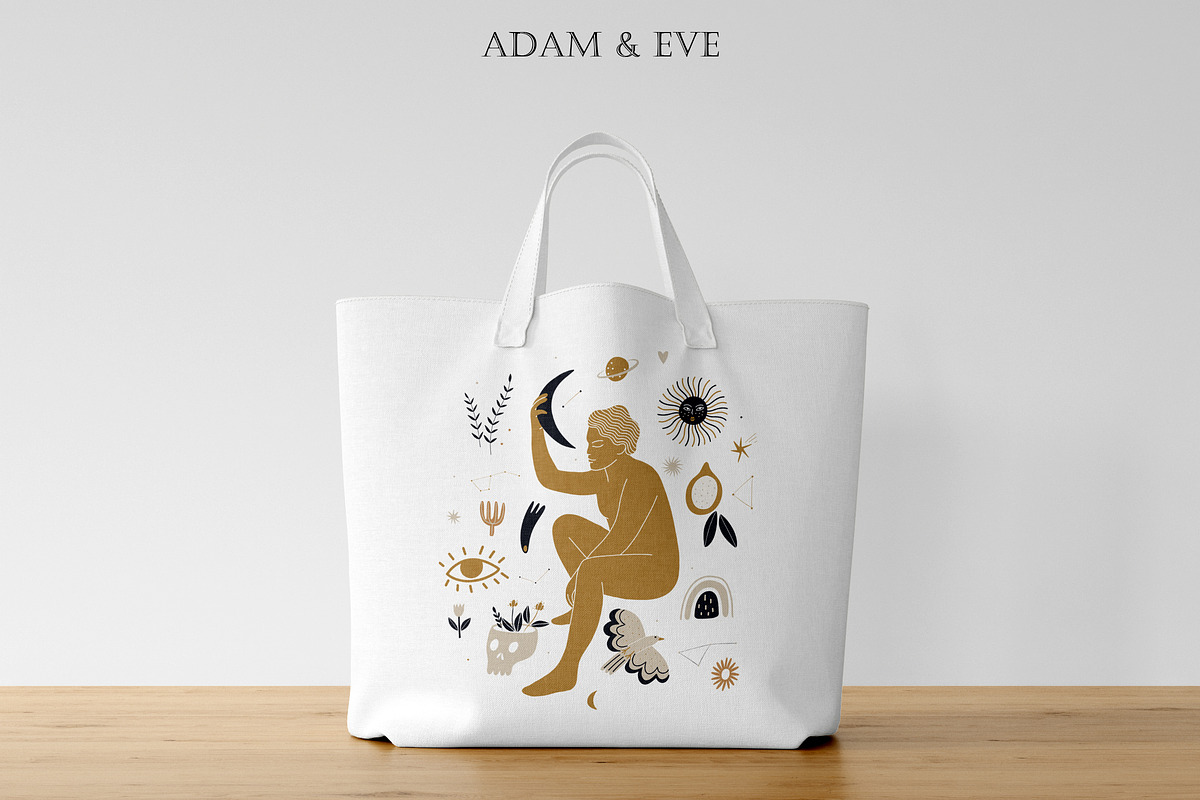 Adam and Eve, a Person Illustration by Chikovnaya (Photo 8 of 14)