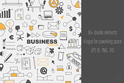 Doodle for coworking space, an Object Graphic by Popova (Thumbnail 1 of 5)