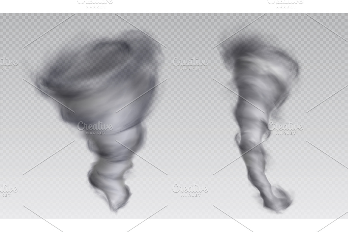 3d tornado hurricane vector cyclone, an Object Illustration by art PVP - market