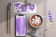 Provence Lavender watercolor clipart, a Decorative Illustration by Artmanata (Thumbnail 7 of 14)