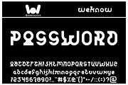 Password font, a Font by weknow