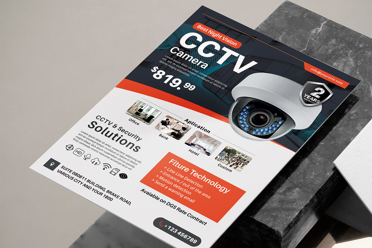 CCTV Product Flyer Template, a Flyer Template by jobnabru (Photo 2 of 2)