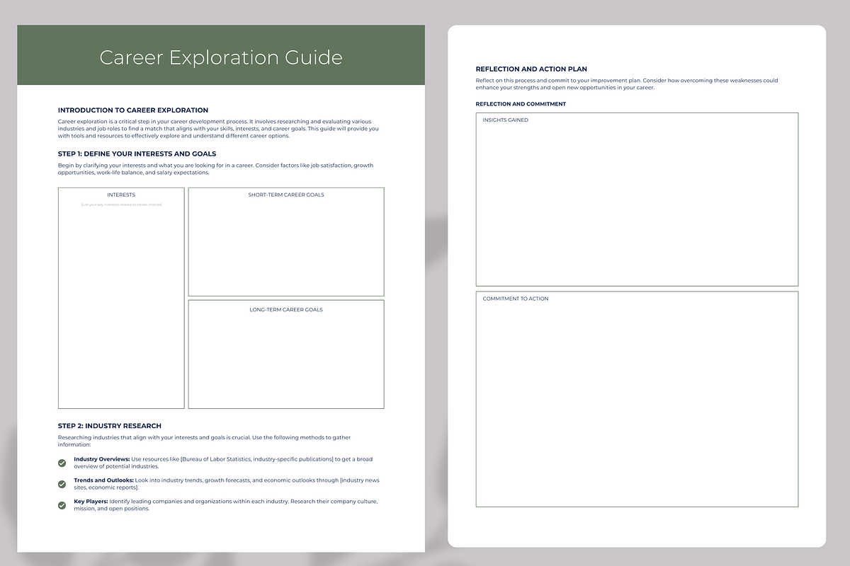 CAREER COACH WORKBOOK TEMPLATE, a Brochure Template by Daring Digies (Photo 6 of 9)