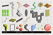 Neo 3D Postmodern Elements 2, an Object Graphic by angelainthefields (Thumbnail 11 of 13)
