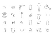 Selfcare and Spa illustration pack., an Outline Icon by Sentimental postman (Thumbnail 2 of 8)