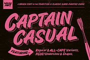 Captain Casual - A Sign Painter Font, a Font by Wingsart Studio (Thumbnail 1 of 15)