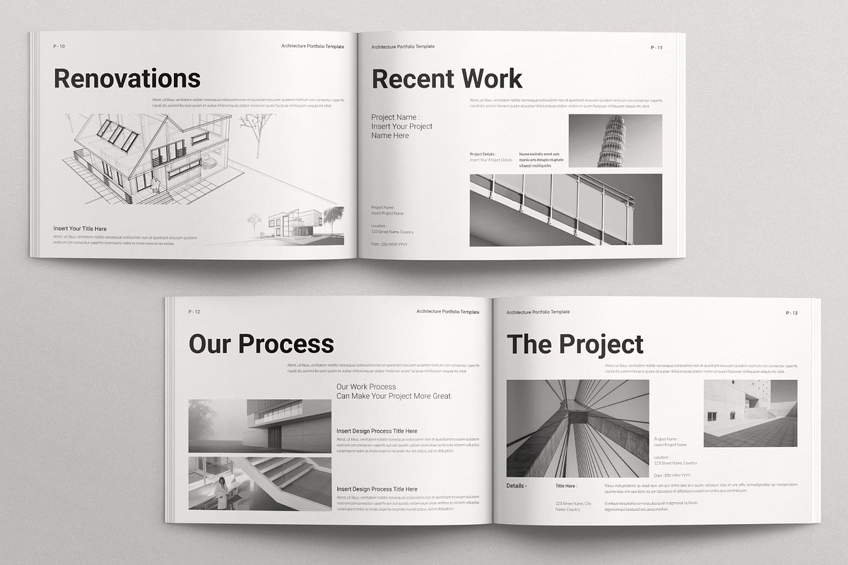 Architecture Portfolio Landscape, a Brochure Template by E-Type (Photo 5 of 7)