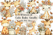 Cute Baby Giraffe Clipart, an Animal Illustration by Creative Art (Thumbnail 1 of 7)