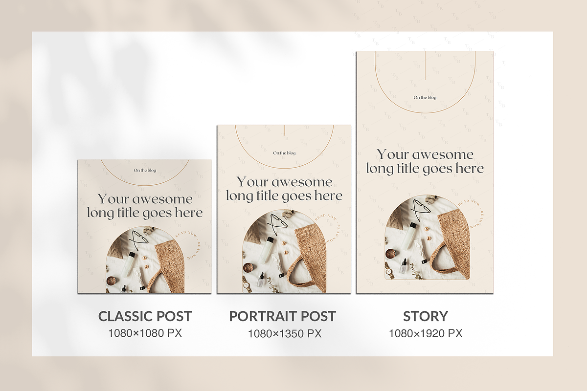 Pastel Instagram Templates for Canva, a Social Media Template by Templates Boutique (Photo 3 of 9)
