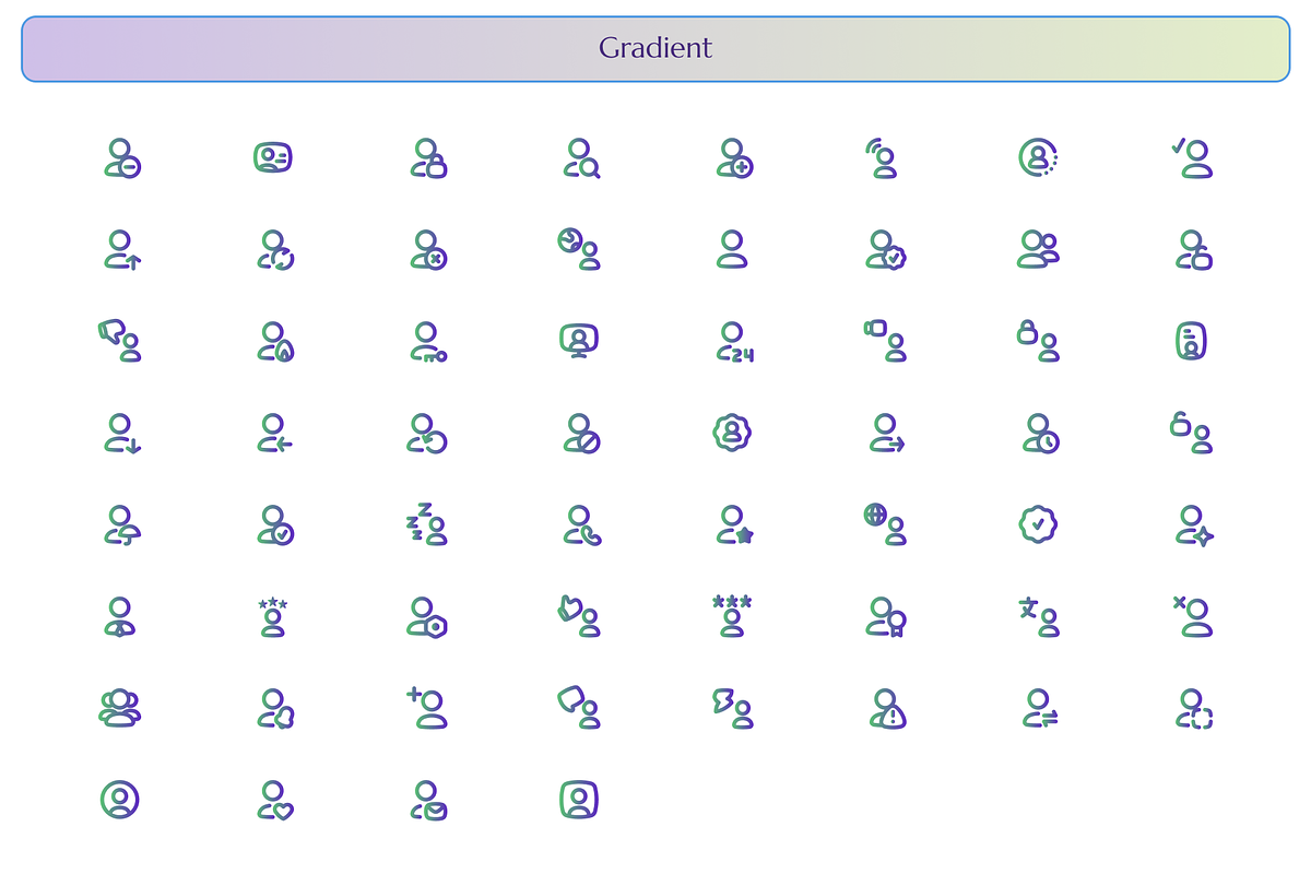 5 Style set of 300 User Account icon, an Outline Icon by Directico Design Kit (Photo 8 of 8)