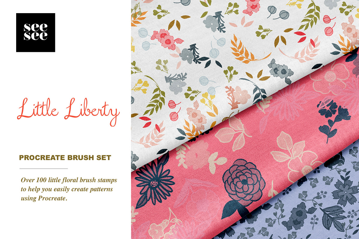 Little Liberty Procreate Brush Set, a Brush Add-On by CC CREATIVE CO (Photo 12 of 12)