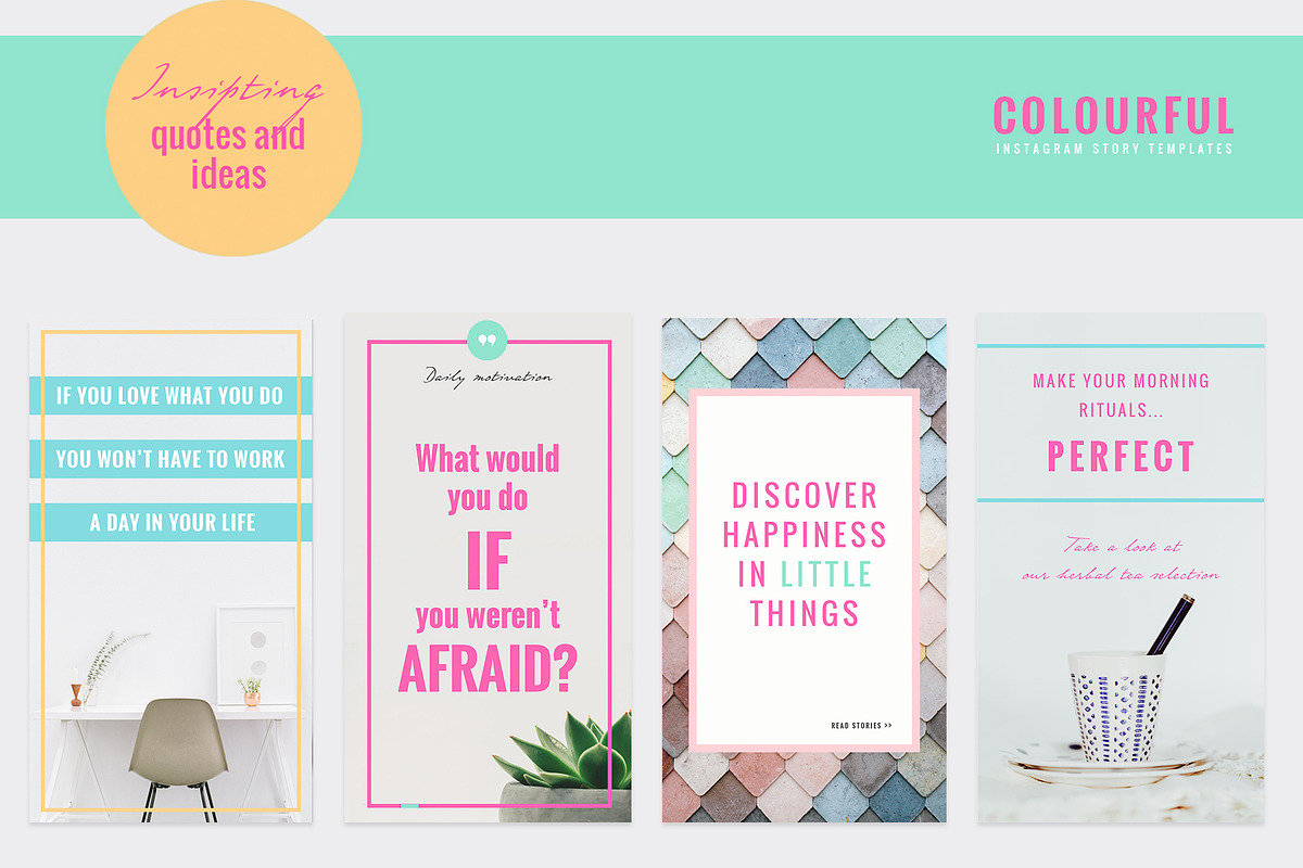 COLORFUL Instagram Stories, a Social Media Template by NordWood (Photo 9 of 10)