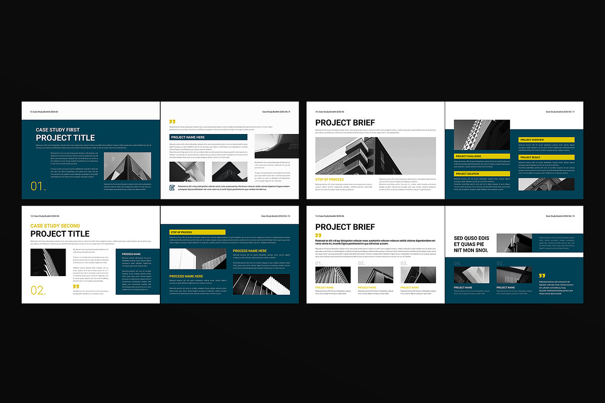 Case Study Booklet Template Landscap, a Brochure Template by DesignCrest (Photo 7 of 13)