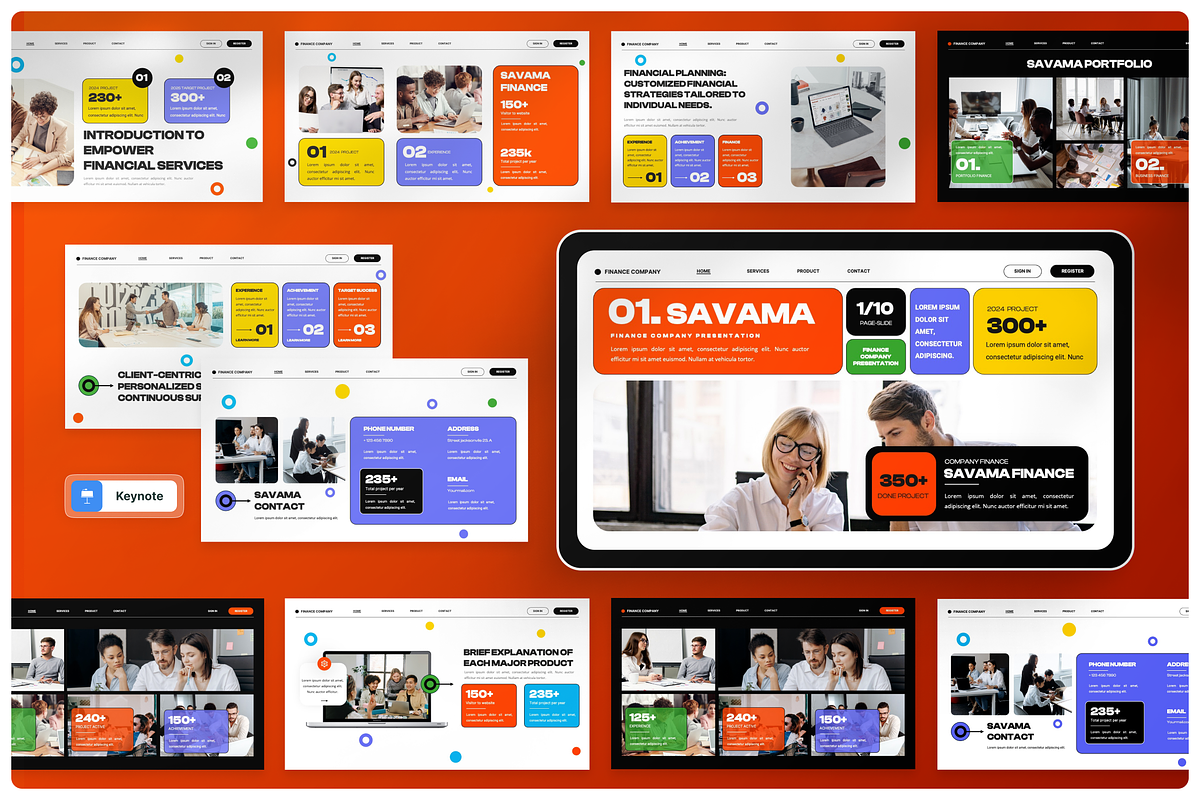 Finance Company Creative Keynote, a Presentation Template by Annora Studio (Photo 1 of 5)