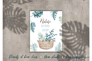 Watercolor set HOME JUNGLE, a Decorative Illustration by S_ARTLOVE (Thumbnail 2 of 11)