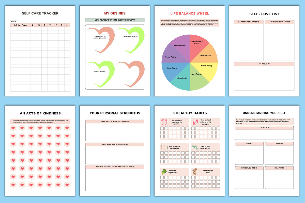 2025 Self Care Journal Canva, a Stationery Template by Designmela01 (Photo 6 of 6)