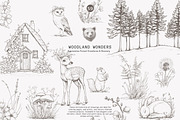antique clipart graphite set, a Decorative Illustration by Pink Studio Art (Thumbnail 2 of 11)
