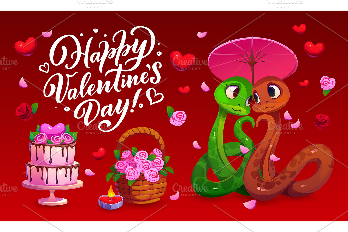 Happy Valentine Day greeting card, an Illustration by Vector Tradition (Photo 2 of 3)