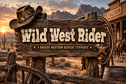 Wild West Rider, a Script Font by Wow Magic (Thumbnail 1 of 6)