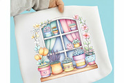 Watercolor Spring Window Clipart, an Illustration by designcity5 (Thumbnail 4 of 5)