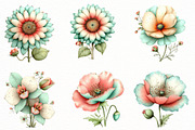 Whimsical spring Flower clipart, an Illustration by Designworld (Thumbnail 4 of 8)