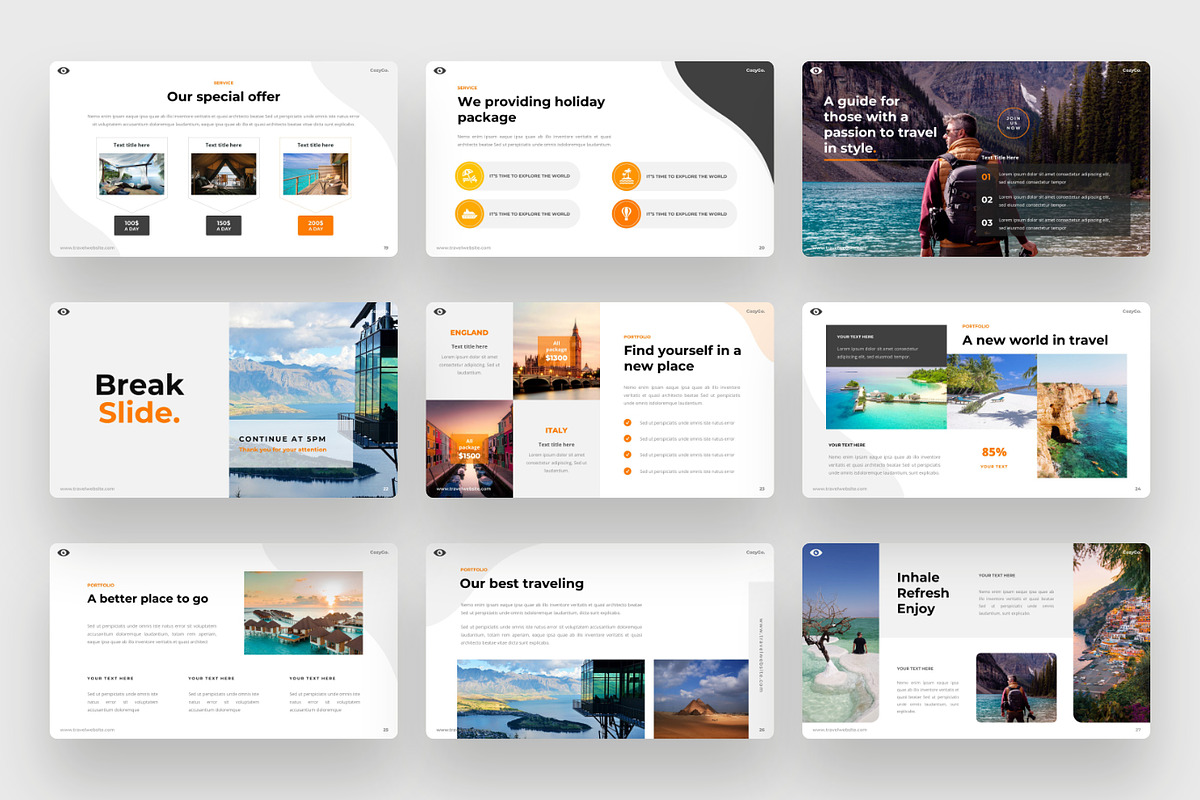 CozyGo - Tours & travel PowerPoint, a Presentation Template by BeadyLab (Photo 4 of 6)