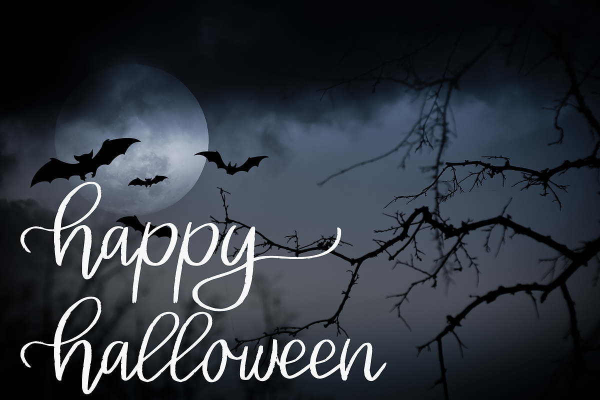Lovely Haunting, Halloween Script, a Script Font by Designing Digitals (Photo 8 of 9)