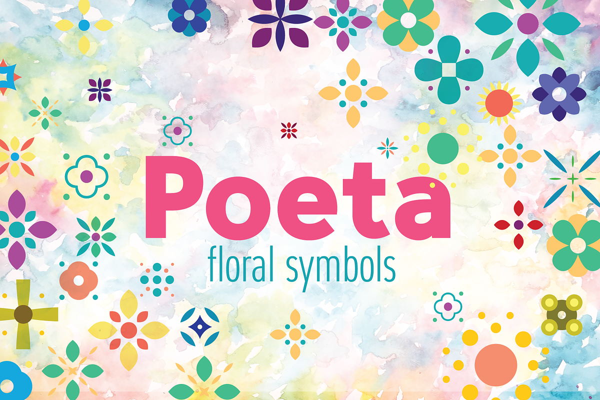 Poeta Floral Symbols, an Object Graphic by Tarallo Design (Photo 1 of 8)