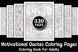 330 Motivational Quotes Book, a Decorative Illustration by Design Station