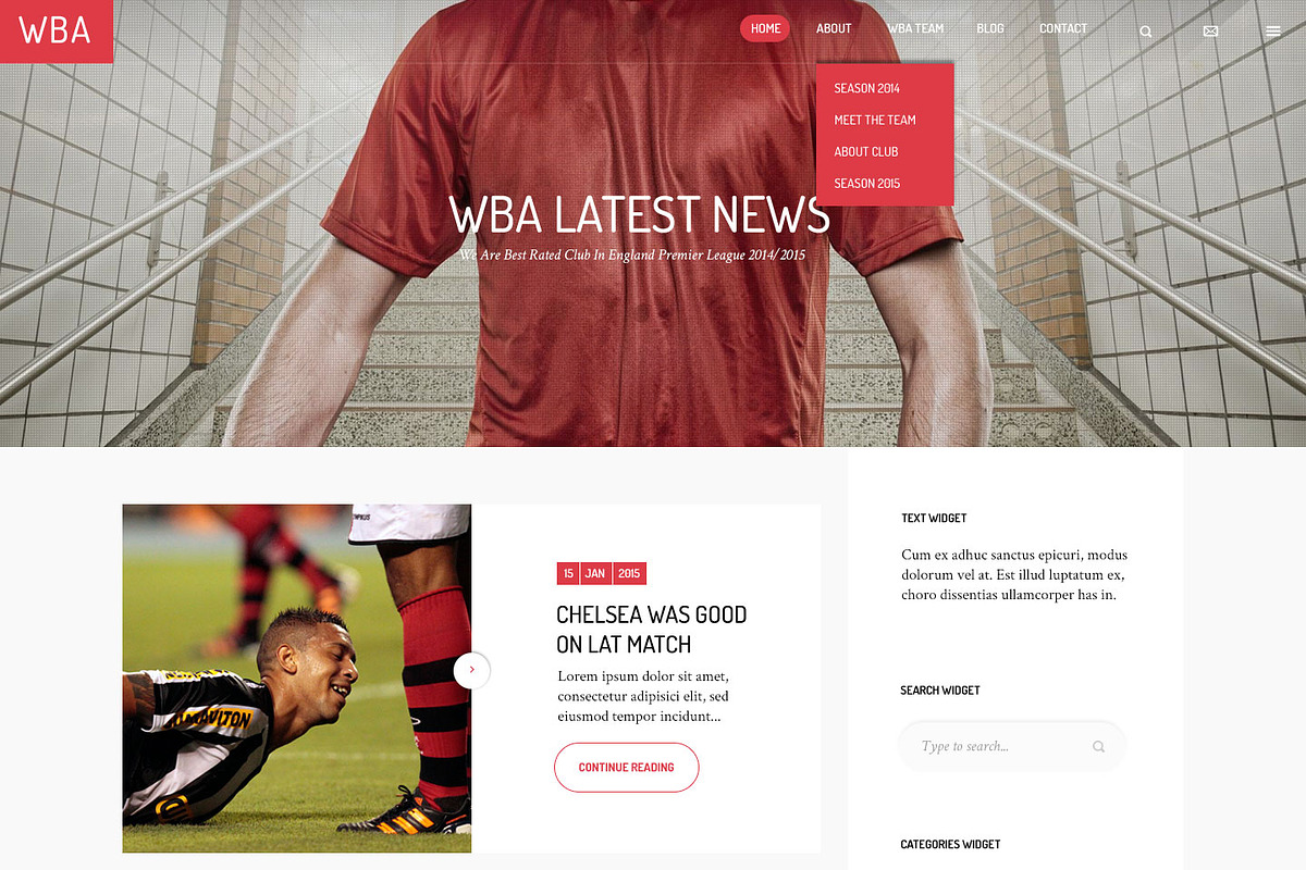 WBA - HTML5 Template for Sport, a Websites & App Template by www ...