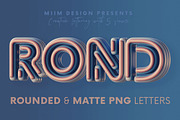 Rounded & Matte - 3D Lettering, a Graphic by MIIM (Thumbnail 1 of 8)