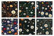 Felt Embroidered Dandelions Papers, a Texture Graphic by Dream Creation (Thumbnail 2 of 7)