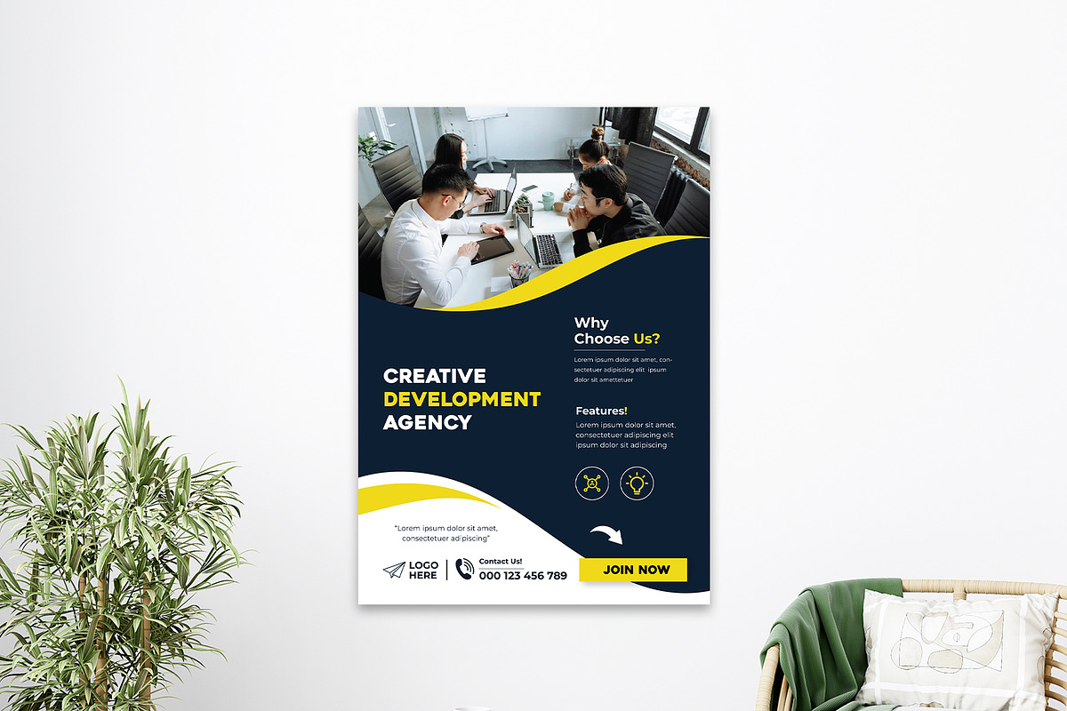Creative Marketing Agency Flyer, a Flyer Template by Tahnix Creative (Photo 3 of 3)