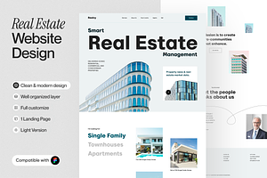 Realvy Real Estate Landing Page, a Templates & Theme by sajon.co