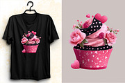 Funny Valentine’s Day Cupcake Clipar, an Illustration by SVGArt (Thumbnail 6 of 8)