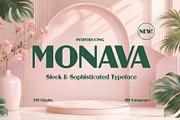 Monava - Sophisticated Typeface, a Sans Serif Font by HipFonts (Thumbnail 1 of 11)