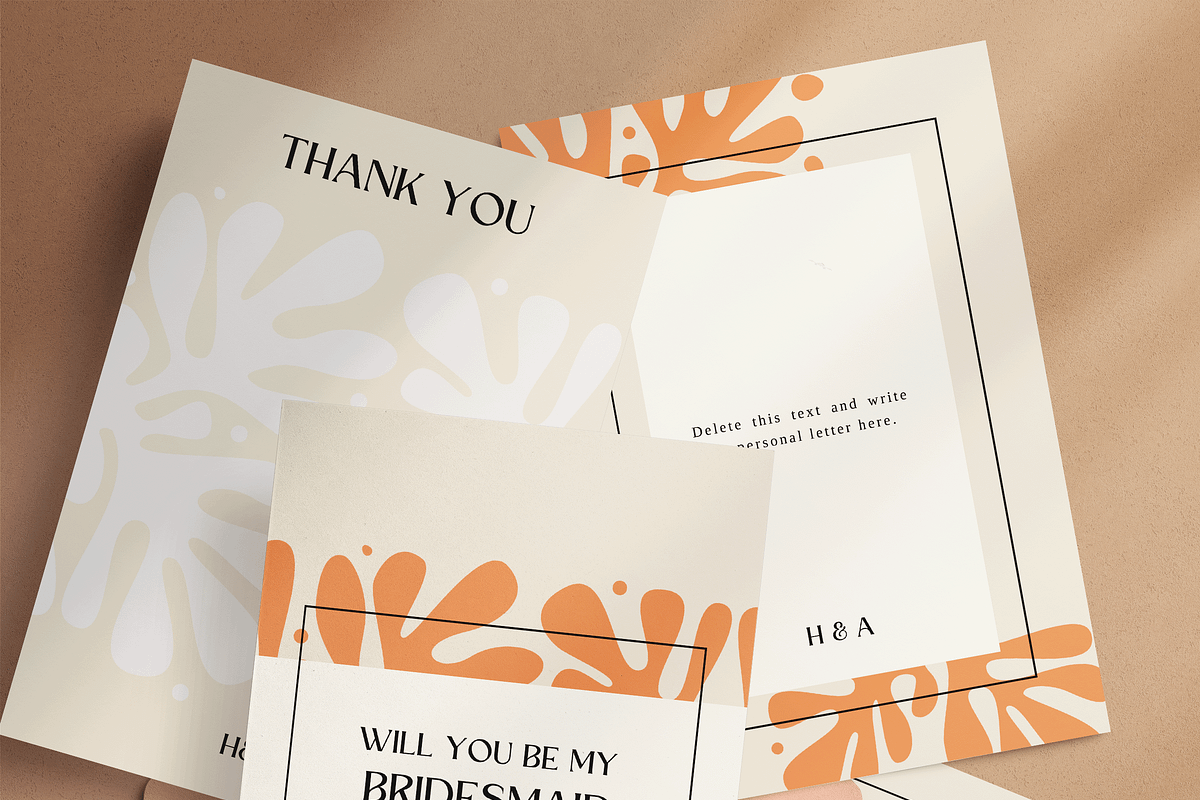 Wedding template bundle XL - Amelie, a Stationery Template by SydneyResnik (Photo 5 of 14)