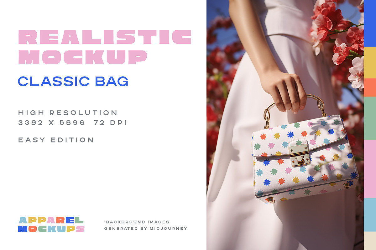 Classic bag realistic mockup, an Apparel Mockup by Apparel Mockups (Photo 1 of 3)
