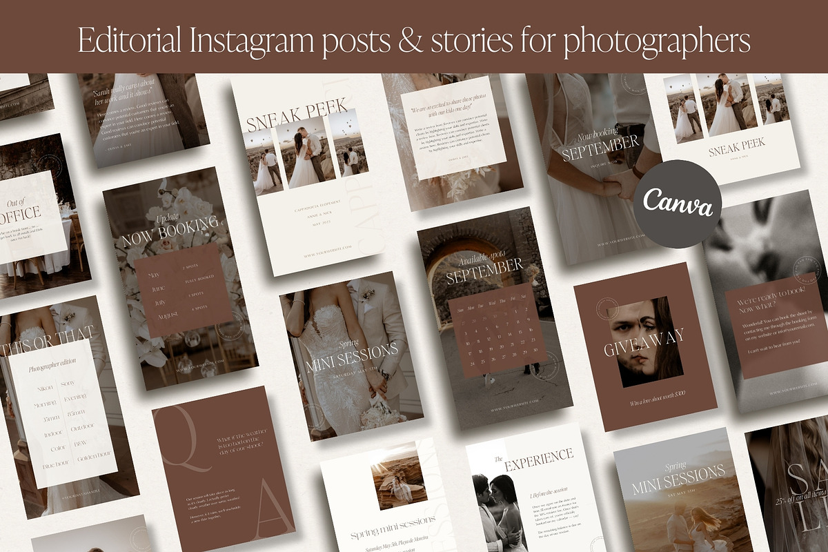 Editorial Photography Insta Bundle, a Social Media Template by Wonderlik Webdesign (Photo 1 of 11)