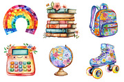 Groovy School Sublimation Clipart, an Illustration by SinaCreation (Thumbnail 3 of 5)