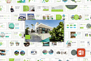 Luxurious Real Estate PPTX Template