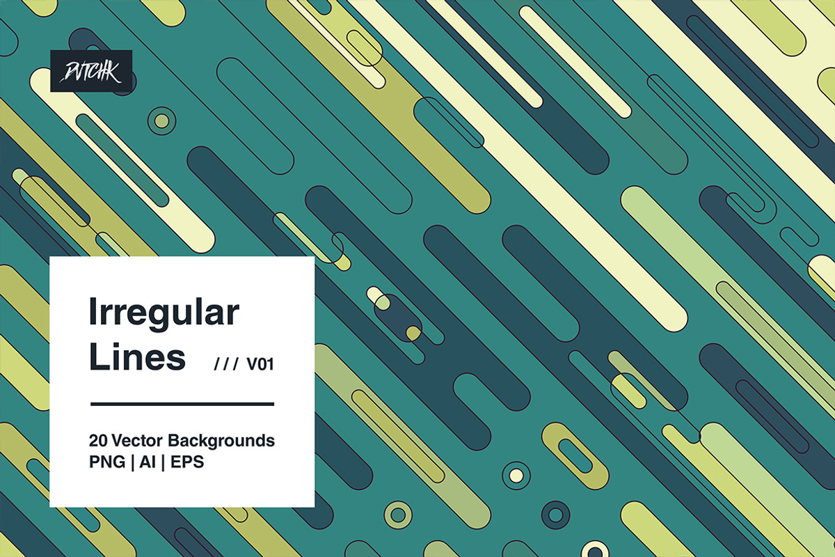 Irregular Lines - Vector Backgrounds, a Background Graphic by dvtchk (Photo 11 of 13)