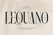 Lequano | New Display Serif, a Serif Font by gracetype_studio (Thumbnail 1 of 12)